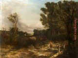 Landscape Pic Girl with Her Dog by John Constable